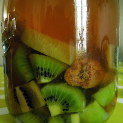 Rhum Bananes Kiwis bocal