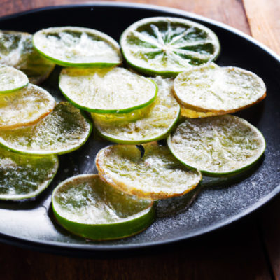 Citrons Verts Confits Au Sucre