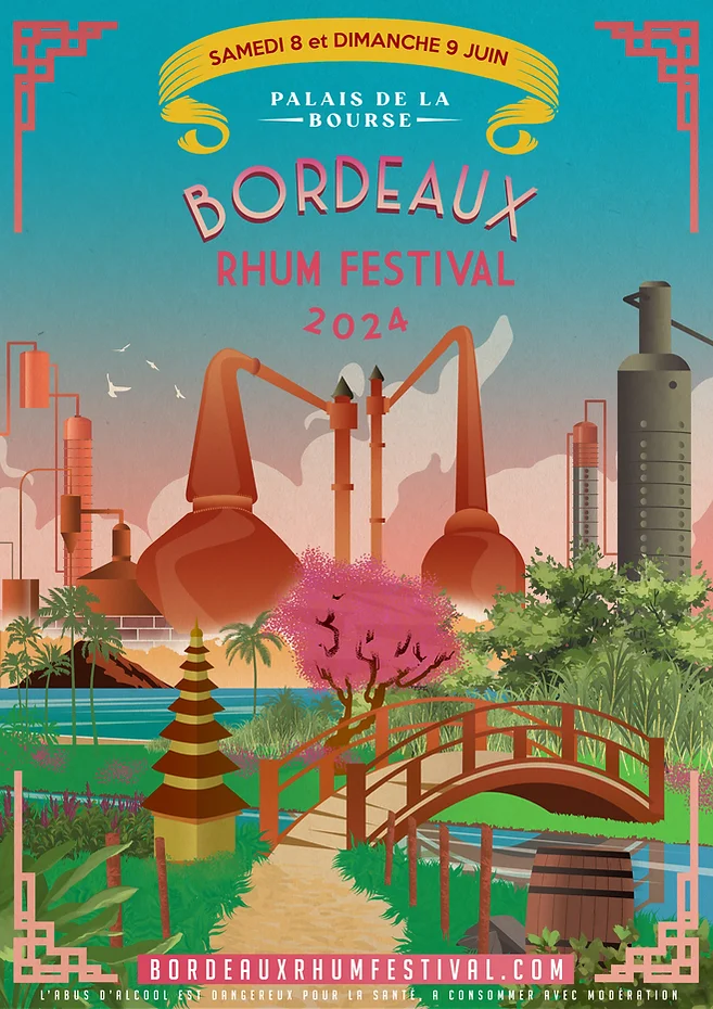 Affiche Bordeaux Rhum Festival 2024