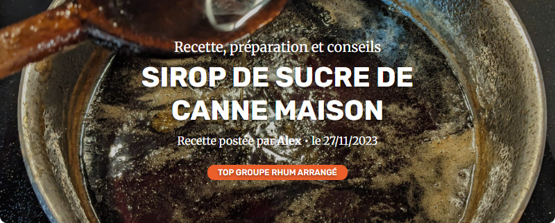 Recette Sirop De Sucre De Canne Maison